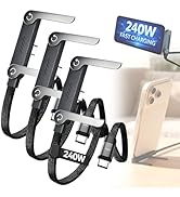Charge Stand 2 in 1 Cable,240w Fast Charging Cable with Built-In Holde,Invisible Holder Charger C...