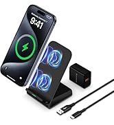 Wireless Charging Station 15W Fast Wireless for Motorola Edge 60 Stylus/Edge 2024/Moto G Power 20...