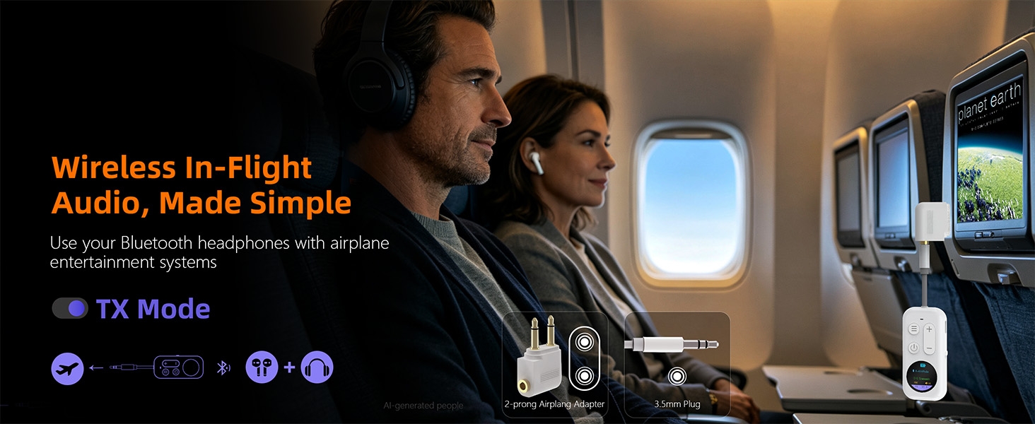 bluetooth adapter for flight