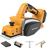 Cordless Hand Planer Compatible with DeWalt 20V Battery 3-1/4" Brushless Electric Wood Planer, 15...