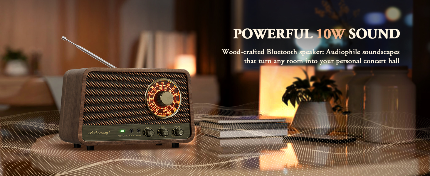 retro radio bluetooth speaker