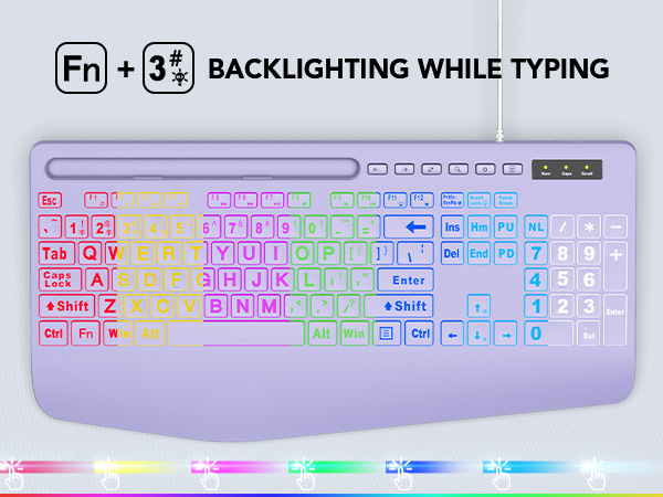 lighted keyboard for pc