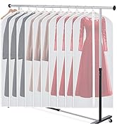 Zilink Garment Bag Dress Bags for Storage Set of 10 Long Dresses Suit Protector Cover 60-inch wit...
