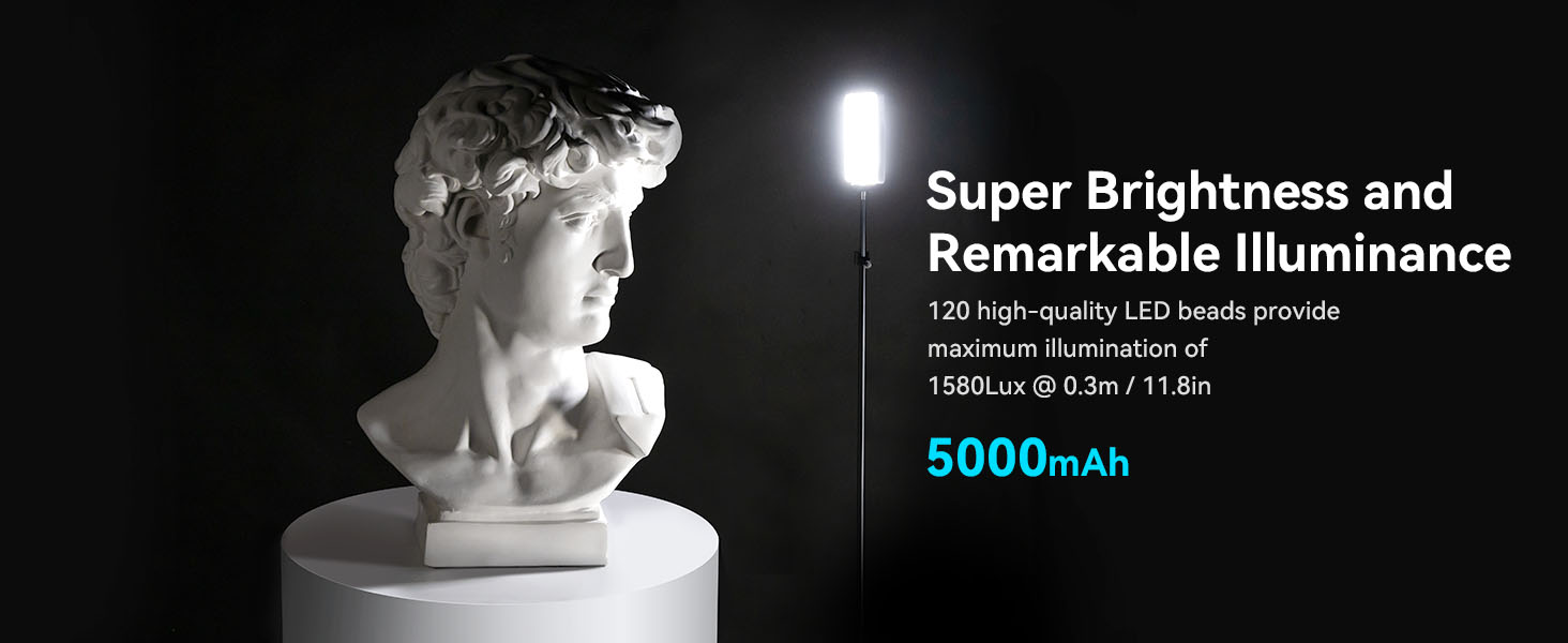 rgb video light portable on camera video lighting for photography