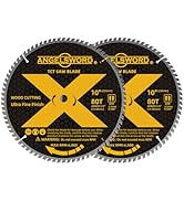 ANGELSWORD 10 Inch Table Saw Blade/Miter Saw Blade for Ultra Fine Finish Wood Cutting, 80T, 2 Pack