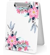 Rimilak Plastic Cute Clipboard with Storage, Open Nursing Clipboard Foldable Storage, Cute Clipbo...