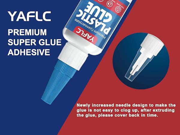 YAFLC Super Glue for Plastic Repair, Ceramic Glue for Pottery