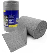 Greenfound Microfiber Cleaning Cloth Roll -80 Pack,Tear Away Towels for Car,Reusable Paper Towels...