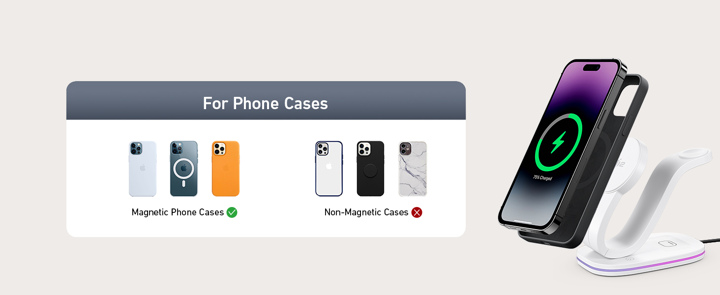 mag-safe charger standiphone wireless charger