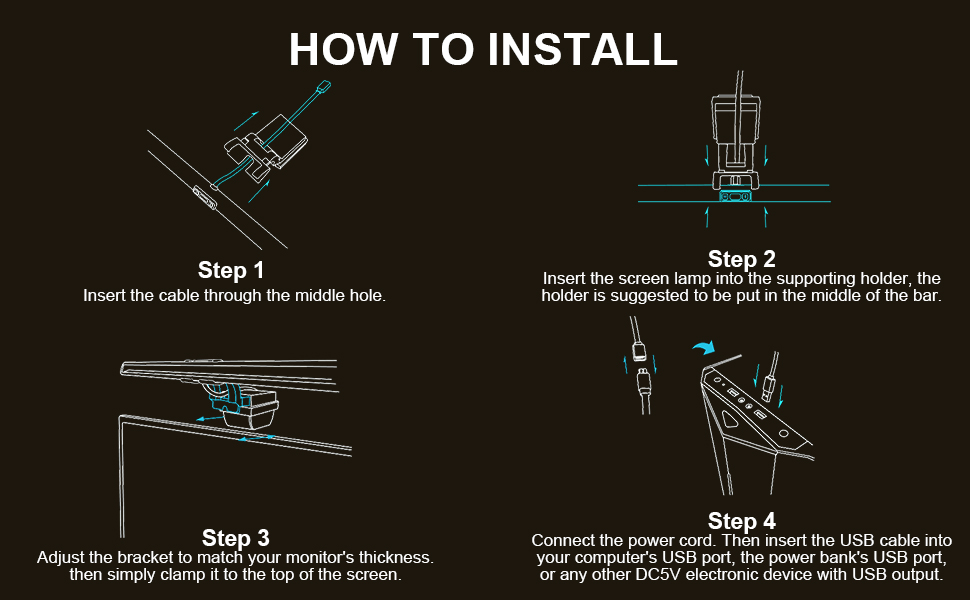 Computer Monitor Lamp