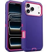 Jelanry Case for iPhone 17 Pro 5G 6.3-inch, Heavy Duty Rugged &amp; Dual-Layer Shockproof Dropproof P...