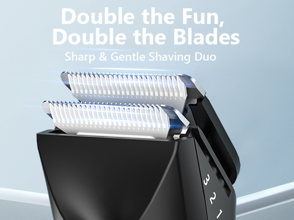 Double the Fun, Double the Blades Sharp &amp;amp; Gentle Shaving Duo