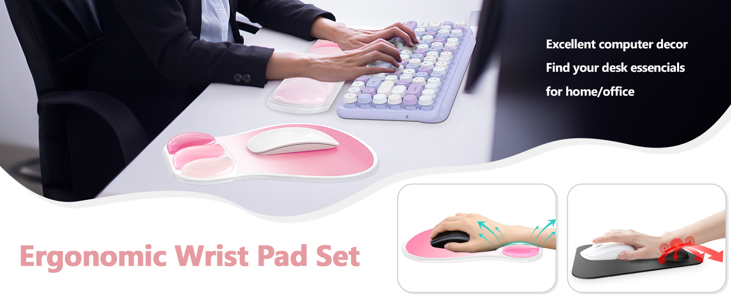 mouse pad with wrist rest desk accessories