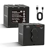 Tectra 2 Pack 6000mAh Battery for Stealth Cam 360 Max Cartridge Battery Pack, Compatible with 360...