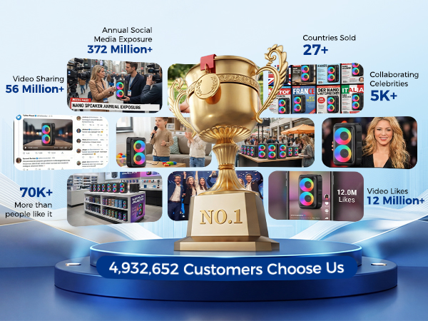 bluetooth speaker large speaker and microphone for events large portable speaker