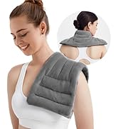 Microwave Heating Pad for Pain Relief, 8 x 18 Multipurpose Moist Heating Pad for Neck, Shoulder, ...