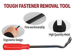  AutoTrim Removal Tool Kit Metal Pry Tool Auto Fastener Remover Pry Bar Set Trim Remover Kits 