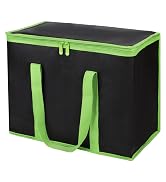 CIVJET 1-Pack Insulated Reusable Grocery Bags, X-Large Insulated Food Delivery Bag for Doordash/U...