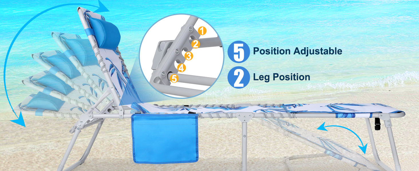 beach tanning chair
