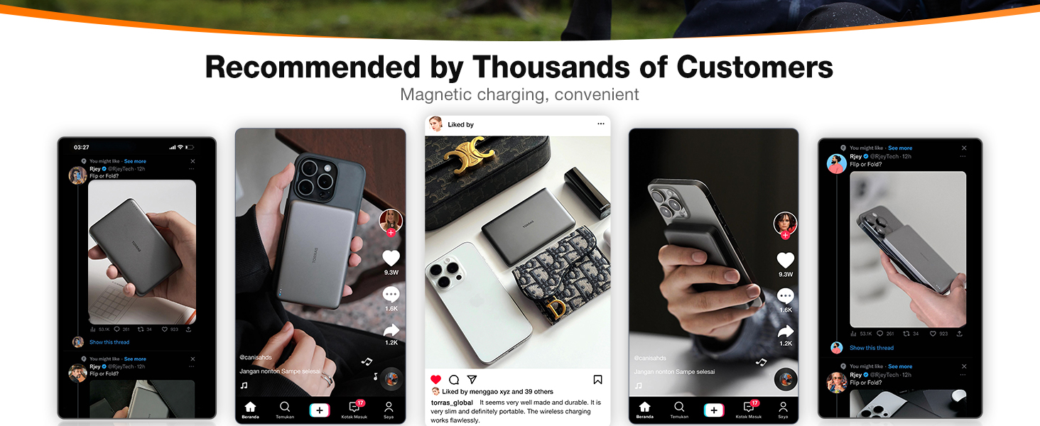 cargador inalámbrico para iphone power bank fast charging portable phone charger anker maggo