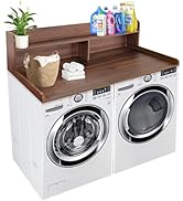 Royxen Laundry Countertop with Storage Universal Fit, Washer and Dryer Countertop with Shelf, Lau...