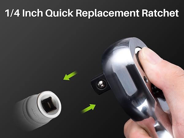 Quick Replacement Ratchet Head