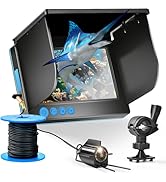 Underwater Fishing Camera,Fish Finder, Infrared Night Vision, Wide Angle, IP65 Waterproof, with 5...