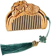 FOMIYES Wooden Comb Scent Wooden Comb Wooden Hair Brush Fine Tooth Wood Comb Chinese Gifts Scalp ...