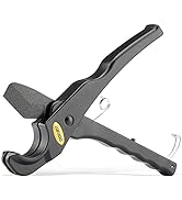 DOWELL PVC Pipe Cutter Spring Drive Pipe and Tube Cutter Cutting Tool Teflon Blade for Pex PVC PP...