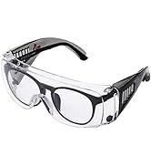 UNCO- Safety Goggles Over Glasses, Protective Goggles, Safety Goggles Anti Fog, Work Glasses, Con...