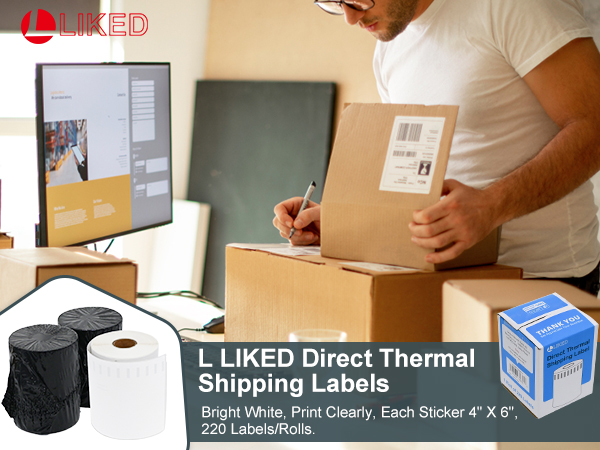 4 x 6 Direct Thermal Shipping Labels