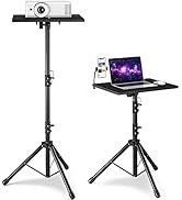 DECOSIS Projector Stand Tripod with Enlarged Tray (20"x16"), Laptop Tripod Stand Adjustable From ...
