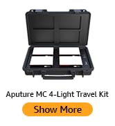 Aputure MC 4-Light Travel Kit, 4 MC RGBWW LED On Camera Lights with Wireless Charge Case CRI/TLCI...