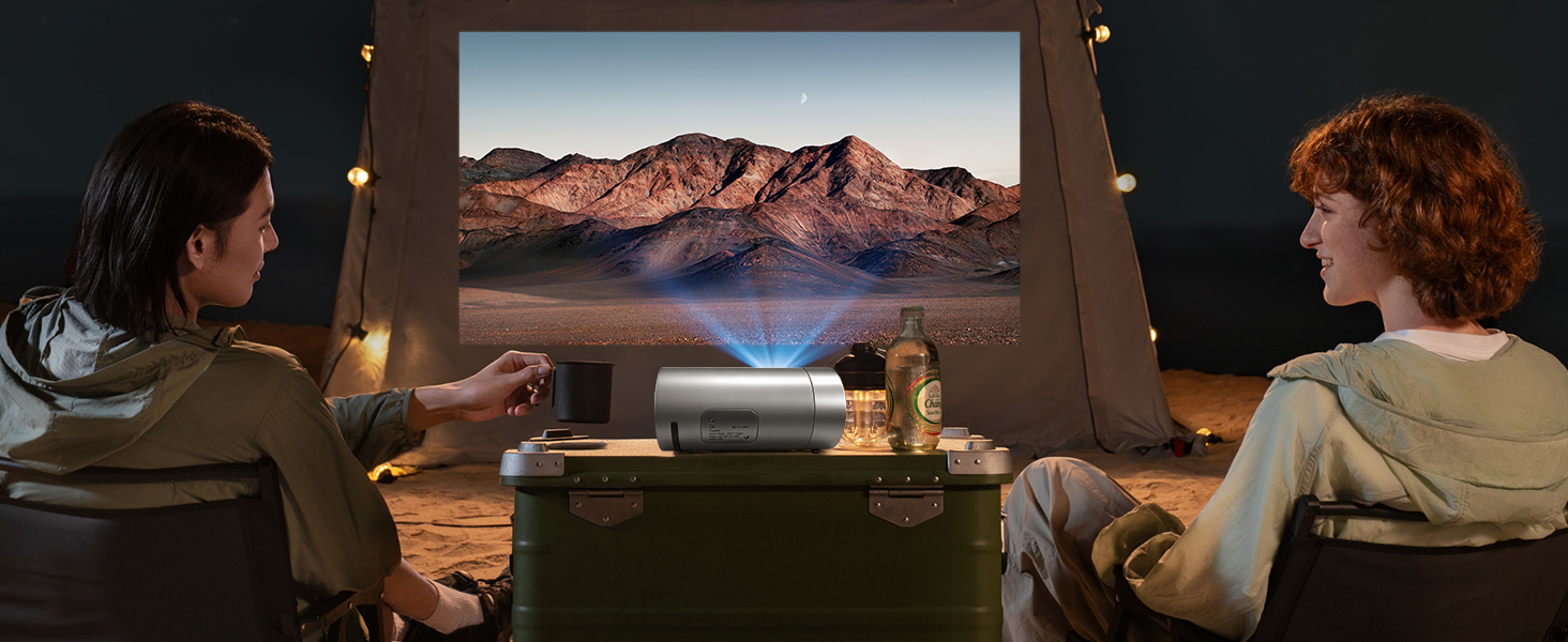 Smart Projector with WiFi and Bluetooth Portable Movie Projectors