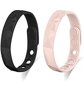 Metzm Adjustable Silicone Bracelet for Men Women-Waterproof Silicone Wristbands for Events Nautic...