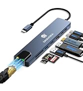 8 in 1 USB C HUB,USB C Multiport Adapter with 4K HDMI, PD100W, USB C Port,USB 3.0,USB 2.0, RJ45 E...