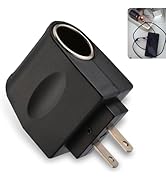 Downhill AC to DC Converter, Cigarette Lighter Adapter to Wall Plug, 220V to 12V Converter, Car D...