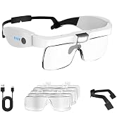 Magnifying Glass with Light, Magnifying Glasses for Close Work | 0.75X to 4.0X Rechargeable Magni...