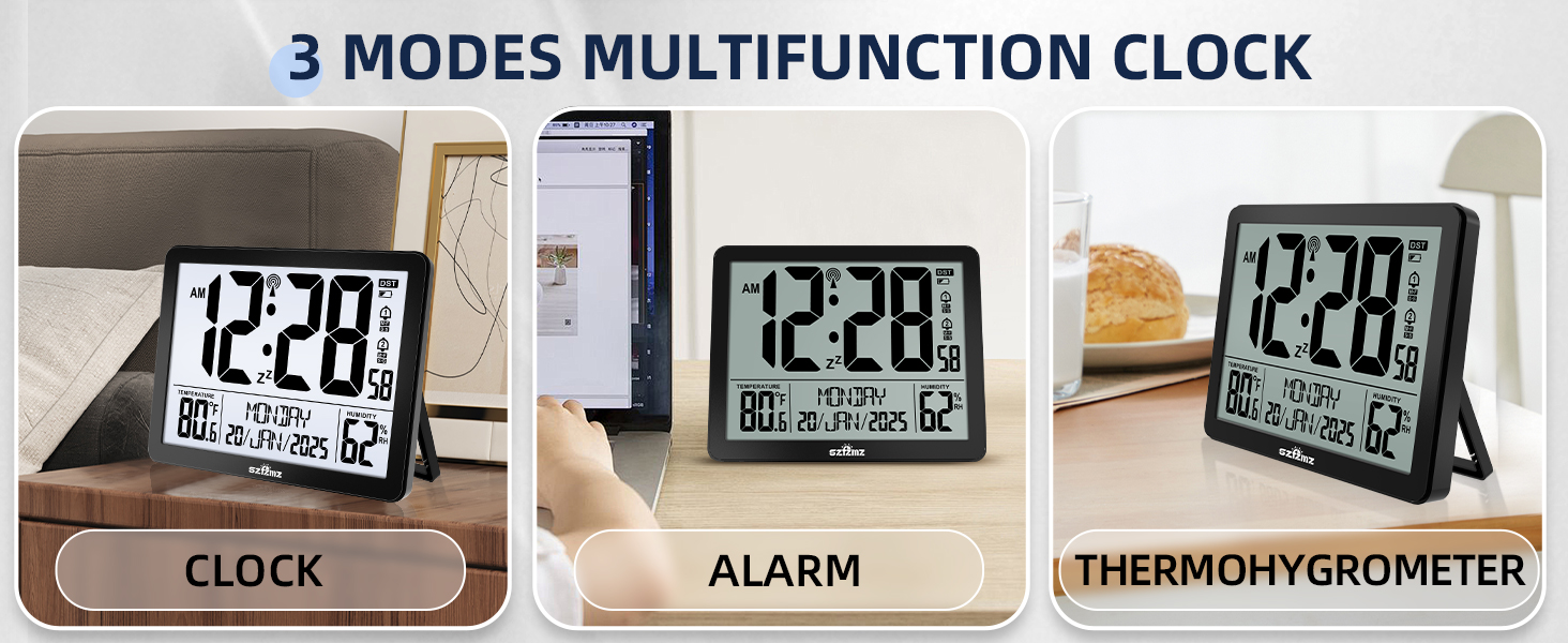 atomic clock with backlight
