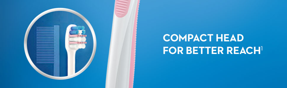 Compact head for better reach