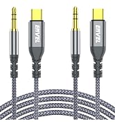 ENVEL USB C to Aux 3.5mm Audio Jack Cable 4ft, 2 Pack Type C Adapter to 3.5mm Headphone Car Stere...