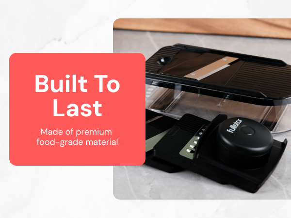 Fullstar 4 in 1 Daily Mandoline Slicer is made of premium material