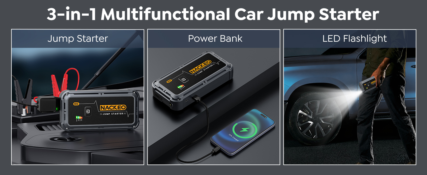 Portable Car Battery Jump Starter