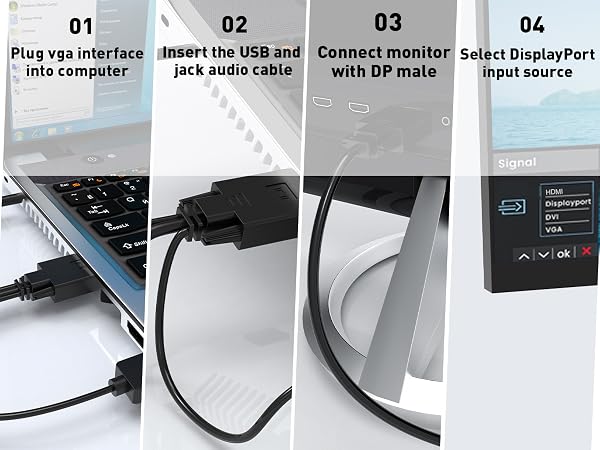 displayport vga adapter