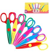 UCEC Craft Scissors Decorative Edge, 6PCS Decorative Scissors, Crafting Scissors, Scrapbooking Sc...