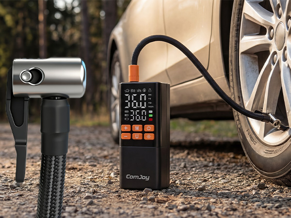 car pump for tires portable