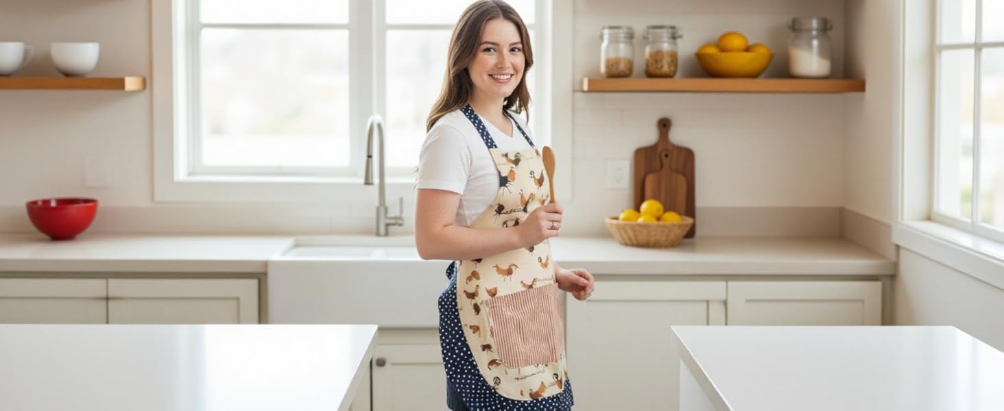 apron for women with pocket