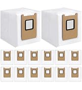 Bluearks 14 Pack Dust Bags,Compatible with Eufy E28 Omni/E25 Omni Robot/ C28 Vacuum,3L Large Capa...