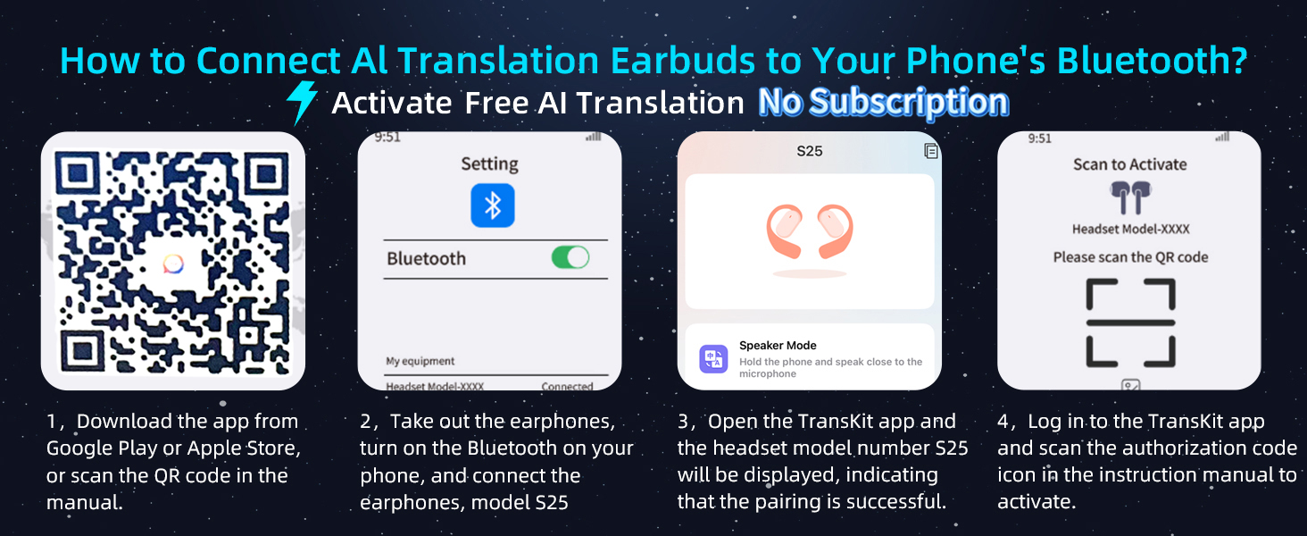AI Translation Earbuds Real Time
