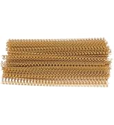 1/2 Inch Wire Cinch Book Binding Gold 3:1 Pitch, 100 Pack Double Loop Metal Spiral for Bindings F...